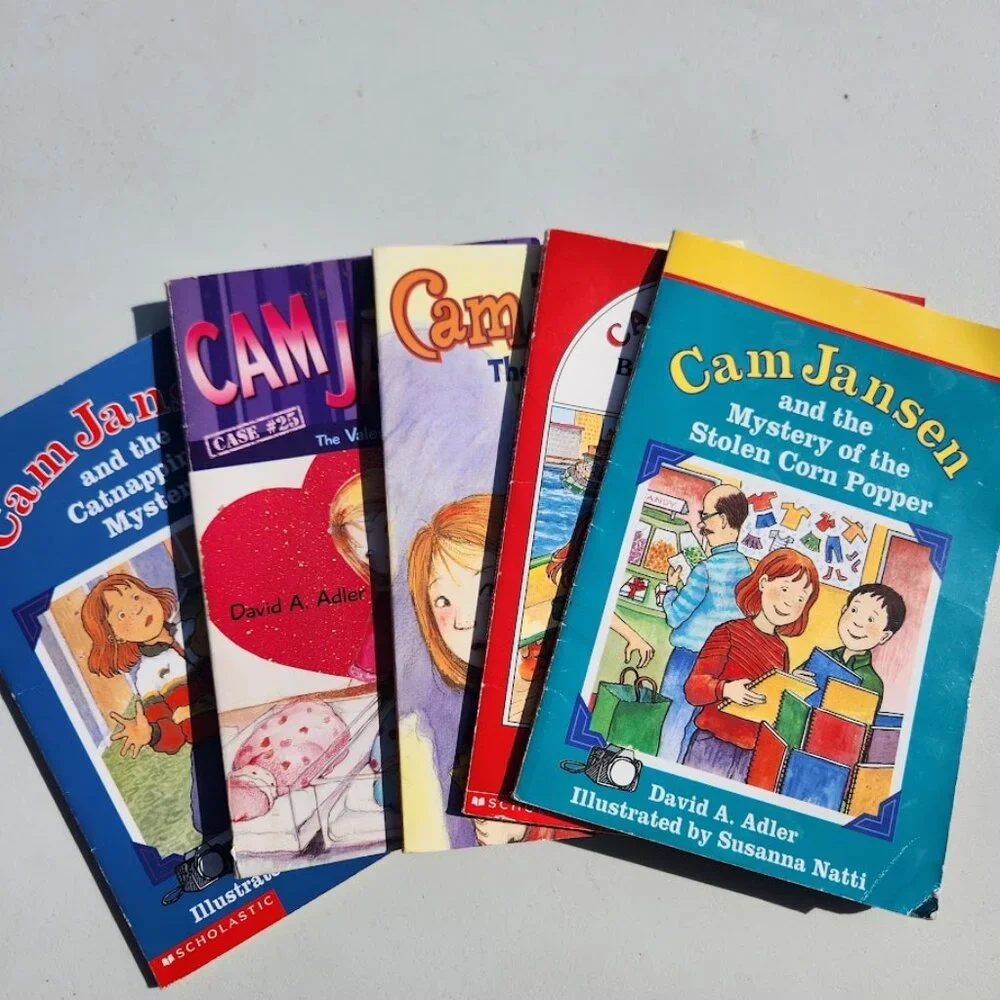 5 Book Bundle Lot Set Scholastic Chapter Books Cam Jansen by David A. Adler Youn